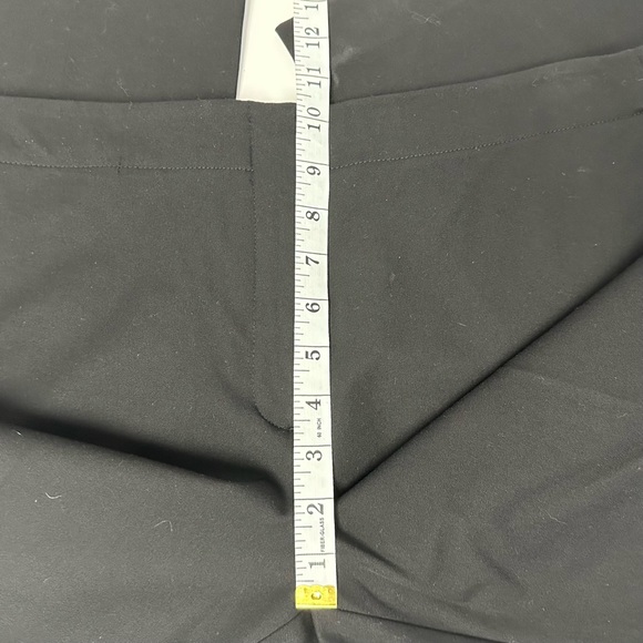 ALFANI Women's Deep Black Cropped Wide Leg Ankle Trousers SZ 10. - Picture 6 of 8